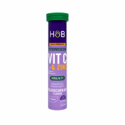 Holland & Barrett High Strength Effervescent Vit C & Zinc Blackcurrant Flavour 20 Effervescent Tablets